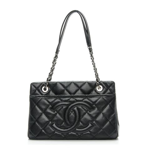 chanel black quilted caviar leather timeless cc tote|CHANEL Caviar Quilted Timeless Clutch Black .